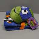 Jay Franco Nickelodeon Teenage Mutant Ninja Turtles Mutant Mayhem Leonardo Nogginz Set - 40 x 50 Inch Blanket & Plush Pillow Set, Kids Super Soft 2 Piece Set