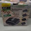 Donut Maker, 4 in 1 Electric Waffle Sandwich MachinePanini Press Grill Iron Set with 4 interchangeable Removable Non Stick Plates750W Detachable Dessert Toaster, Perfect for Breakfast