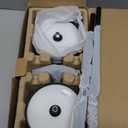 uuffoo 2 Pack Rechargeable Table Lamp Cordless Battery Operated Lamps Shower Lamp Bathroom Lamp with 3 Colors Stepless Dimming, Desk Lamp for Restaurant, Patio, Bedroom, Bar (Black)