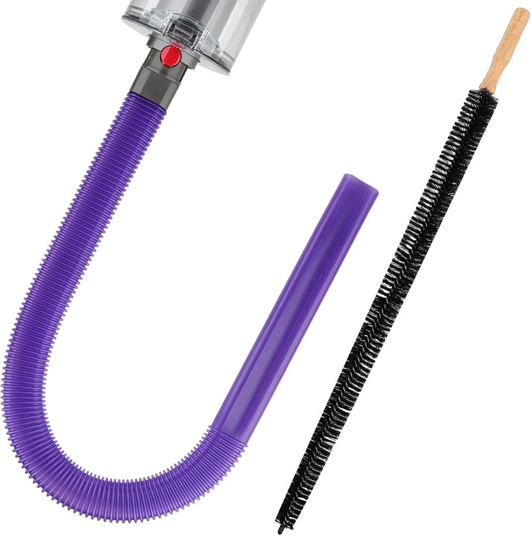 Dryer Vent Lint Vacuum Atttachments for Dyson V15 V15s Gen5 V12 V11 V10 V9 V8 V7 Detect Absolute Cyclone Outsize Slim Vacuum Cleaner Crevice Flexible Dryer Lint Remove Tool Cleaner Kit