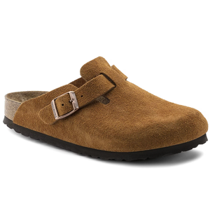 Birkenstock Unisex Boston Soft Footbed Clogs (6-6.5, Mink)