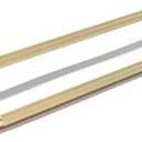 khtumeware 5 Pack 12 Inch(305mm) Aluminum Handles Knurled Gold Cabinet Pulls Drawer Pulls Kitchen Hardware Kitchen Handles for Cabinets Cupboard Handles