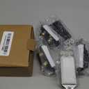 AIDA Light Switch Single Pole Light Switch Square Rocker Switch Decora Switches White, 15 Amp Self-grounding Electrical Light Switches, Residential Grade, UL Listed (10 Pack, Glossy White)