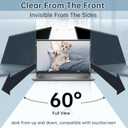 IPROKKO Laptop Privacy Screen 14 Inch 16:9 Aspect, Compatible with HP, Dell, Acer, Asus, Samsung, Lenovo Yoga & More, Removable Anti Blue Light Glare Spy Computer Monitor Filter Security Shield