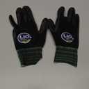 Safety Work Gloves with Touchscreen Fingers, 1 Pair Thin & Lightweight Working Gloves, Ideal for Warehouse Workers, Delivery Drivers, Nitrile Foam Coated Grip Gloves for Women and Men (Black, M)