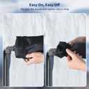 Outdoor Faucet Covers for Winter Freeze Protection,6.7" W x 8.3" H Outside Garden Faucet Socks for Winter Waterproof Reusable Hose Bibs Insulated Spigot Cover, 2 Pack Black