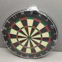 LinkVisions Dartboard with Staple-Free Bullseye, 18g Steel Tip Darts Set,12 Steel Tip Darts 18g, Dartboard Mounting Kits Included
