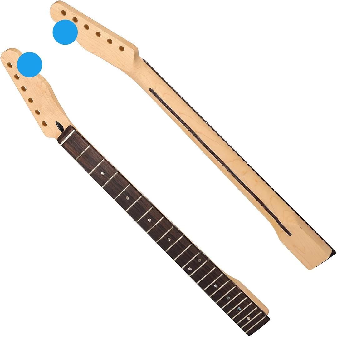 22fret Tele Canadian Maple Guitar Neck Rosewood Fingerboard for TL Style Replacement Electric Guitar