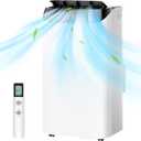 12000 BTU Portable Air Conditioner, 3-IN-1 Free Standing Cooling Portable AC Unit with Fan & Dehumidifier Function, Remote Control & 24H Timer, Quiet Sleep Mode, Windows Kit Included