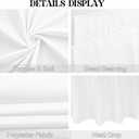 4 Pack Round Tablecloth 70 Inch Polyester Washable Fabric Table Covers for Wedding Dining Table Buffet Parties Banquet（White）