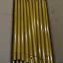 Metal Wedding Arch Backdrop Stand for Parties 6.6FT Gold Balloon Square Arch Square Frame Kit Pipe and Drape Stand Floral for Ceremony, Wedding, Baby Shower, Birthday Party, Flower Wall Decoration