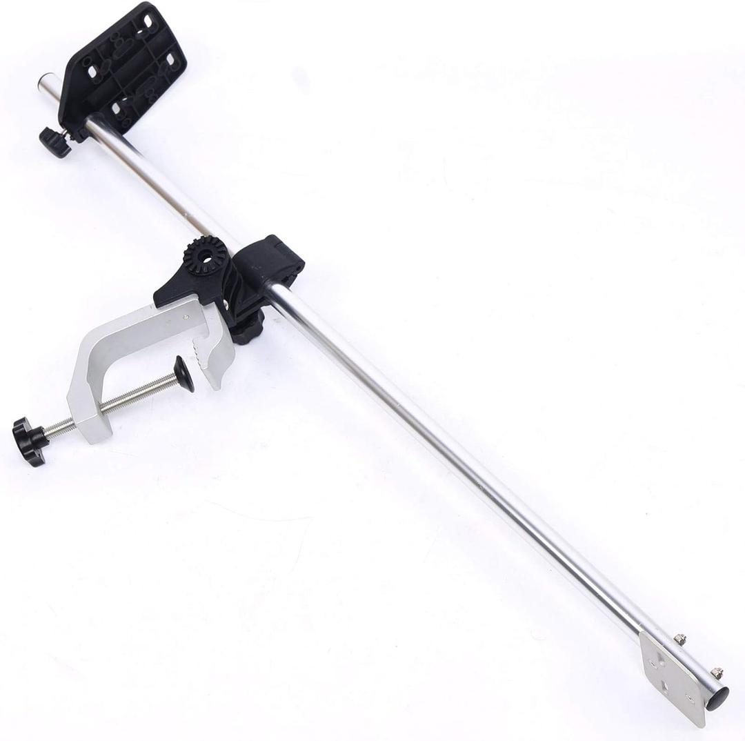 Portable Transducer Bracket Fish Finder Mount, Universal Fish Finder Bracket 360 Adjustable Rotating, Bracket for Boat Canoes, Kayaks Fishing 31.5x5x2.6inch