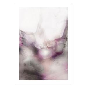 Lavender Bubbles II Blush - Purple, Picture With Frame 16×20" White