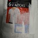 Hanes Men's Undershirts T-Shirt Pack, V-Neck Cotton Tees for Men, Moisture-Wicking, Odor Control, White Multi-Pack (White, L)