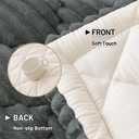 Smiry Pet Couch Covers for Dogs Washable, Non-Slip Fuzzy Couch Covers for 3 Cushion Sofa Pet Friendly, Soft Thick Furniture Protector Sofa Slipcover Mat for Dogs (Dark Grey, 27.6" x 47")
