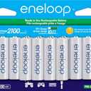 Eneloop Panasonic BK-3MCCA16FA AA 2100 Cycle Ni-MH Pre-Charged Rechargeable Batteries, 16-Battery Pack