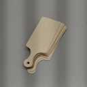 Yinkin 24 Pieces Mini Wood Cutting Board with Handle Wooden Chopping block Paddle Unfinished Mini Cheese Small Serving board Cooking Butcher Block for Crafts Vegetable Kitchen Decor(Small)