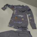 little planet by carter's Baby 2-Piece Pajamas Made with Organic Cotton, Deep Blue Sea Print, 12M