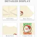 Christmas Shirts for Women Merry Christmas Vintage Santa Claus Graphic Tee Shirt Xmas Tree Holiday Tops (Yellow, XXL)