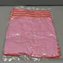 Tankaneo Womens Summer Striped Peplum Tank Tops Pink (L)