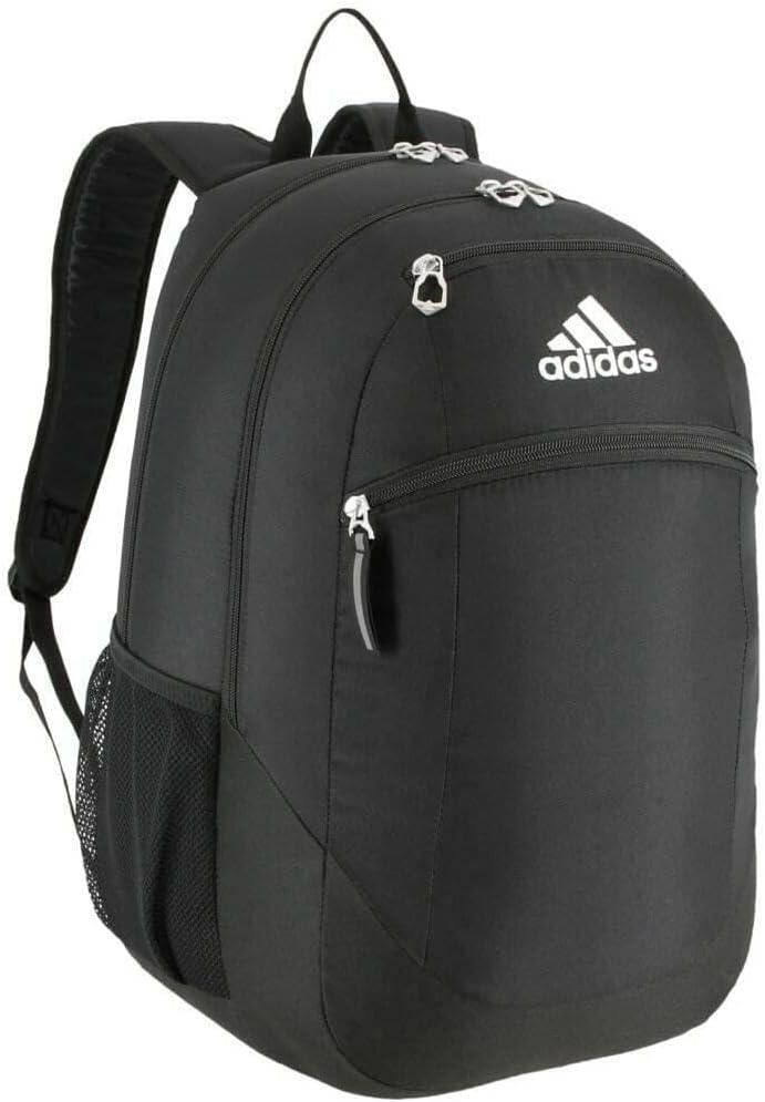 Striker Team Sports Backpack for soccer and more, workout bag for men and women (One Size, Black/White)