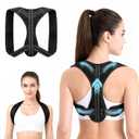 Posture Corrector for Men and Women, Adjustable Back Brace Upper Spine Straightener, Breathable Shoulder, Neck, Clavicle & Back Support, Relieve Slouching, Hunching, and Back Pain, XL