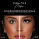 Lilly Lashes 3D Milan Faux Mink Strip Eyelashes, False Eyelashes Dramatic Look, Reusable False Lashes, Fake Lashes Pack, Lash Strips with Luxury Silk Like Fibers, No Lash Glue Included