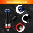 2009-2012 6Pcs Fuel Injectors Compatible for Ford Escape Fusion 2009-2012, for Mazda Tribute 2009-2011, for Mercury Mariner Milan 2009-2011 3.0L V6 Replace 0280158189 FJ998 822-11217