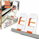 2Packs Foldable Mini Kitchen Brush Mop & Counter Cleaner, All-in-1 Lazy Cleaning Tools for Small Space Cleaning Only with Self-Squeeze Sponge,No-Touch Dirty Water,Gift Ready with Guide-1 Pack