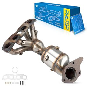 PHILTOP Front Exhaust Manifold Catalytic Converter Kit Compatible with Nissan 2013-2018 Altima 2.5L Sedan, 2014-2018 Rogue 2.5L Stainless Steel Catalytic Converter Replace# 16694(EPA Compliant)