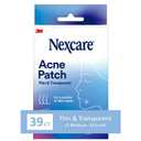 3 x Nexcare Thin and Transparent Acne Patch, Skin Cover Absorbs Pus and Oil from Clogged Pores, made with hydrocolloid, tab allows for easy removal from liner - 39 Pimple Patches