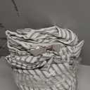 King Duvet Cover Striped Grey, 100% Washed Microfiber Jacquard 3 Pieces Grey King Striped Bedding Sets, with Zipper Closure & Corner Ties, Lightweight Soft Comfort Breathable (King(90"x104"))