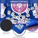 Mahjong Mat - Non-Slip, Noise Reduction, Waterproof Surface Gaming Mat 31.5''*31.5'' for Mahjong, Table, Board Games, Poker, Dominoes, 32.4 inches x 32.4 inches x 0.11 inches
