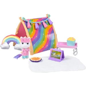 Sunny Days Entertainment Honey Bee Acres Rainbow Ridge Sweet Dreams Pajama Party  15 Piece Dollhouse Playset with Exclusive Unicorn Figure | Pretend Play Toys for Kids