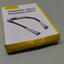 Glocusent Book Light, 3-Color & 6-Brightness Reading Light, Bendable Neck Light, 80-hr Lasting Rechargeable Book Light, Perfect Reading Lights for Books in Bed, Knitting, Repairing, Book Lovers Gifts (Standard-Medium, Gray)