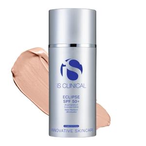 iS CLINICAL Eclipse SPF 50+ Sunscreen, Zinc Oxide tinted sunscreen, ultra sheer non-greasy matte finish sun cream for face (Beige)