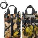 EDC Pocket Organizer,Multipurpose Pocket Pouch with Zipper and Strap,3 Tool Slots with 6 Pocket Storage EDC Gear,Pen,Notebook,Small EDC Pouch for Men