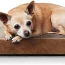 Laifug Orthopedic Memory Foam Dog Bed with Durable Water Proof Liner and Removable Washable Cover (Large (34"x22"x5.5"), Brown)