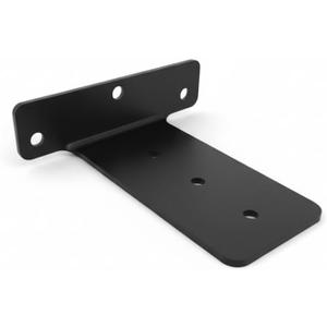 4 Inch Floating Shelf Bracket, Heavy Duty Black Steel L-Shaped Wall Mounted Shelf Bracket - Concealed L Bracket for Small Shelf, Perfect for Kitchen, Bathroom, Office, Living Room (2-Pack)