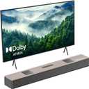 Hiwill Wooden 5.2.2ch Sound Bar with Dolby Atmos 3D Spatial, All-in-one Sound Bar for Smart TV with Dual Built-in Subwoofer, 9 Drivers, 400W Surround Sound System for TV Soundbar Speaker, WoNoble A502