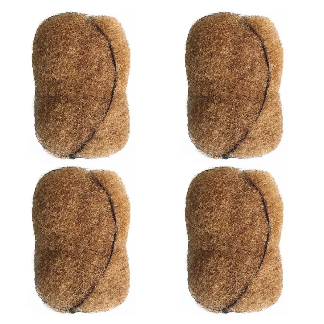 YOTCHOI Tight Afro Kinky Human Hair,Ideal for Making or Repairing Permanent Dreadlocks,Twists and Braids 4 Bundles/Package (8inch/23.32cm, Platinum Blonde #613)