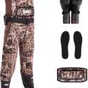 GearOZ Waterfowl Hunting Waders for Women, Waterproof Duck Hunting Waders Insulated Neoprene Chest Wader Camo Bootfoot Wader with Boot Hanger for Fishing Breathable Hunter Waders Weighters, Size 9