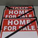 Home For Sale Sign with Stakes, 30 Tall, Double Sided Signs, For Sale By Owner Signs for Real Estate, Yard Sign for Home House Real Estate,(3 Pack)