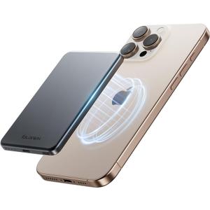 SlimMag Power Bank 5000mAh, Magnetic Wireless Portable Charger with Fast Charging, Enhanced Safety MagSafe Battery Pack for iPhone 16 Pro Max/16 Pro/16/15/14/13/12