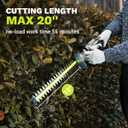 Hedge Trimmer Cordless: DEKOPRO 20V Electric Hedge Trimmers Cordless with Battery, 20 Bush Trimmer Shrub Trimmer for Yard, Garden, Lawn