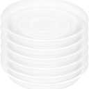 6 Pack of 10 inch Plant Saucer Clear, Heavy Duty Plastic Plant Saucer 10 inch, Durable Plant Tray for Pots, Flower Plant Saucers for Indoors, Plant Trays for Planter 8"/9"/10" (10", Clear)