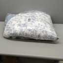 Laura Ashley - Queen Quilt Set, Soft Cotton Bedding with Reversible Design, Medium Weight for Year Round Use, 3 Piece Bed Set with Matching Pillowcases (Amberley Blue)