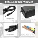 54.6V 2A Charger for 48V Lithium Battery Compatible with Battery Charger,Equipped with 4 Output Heads