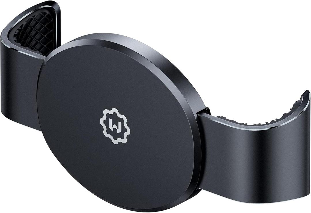 WixGear Metal Phone Clamp for Magnetic Car Mount [Clip and Remove at Anytime] Metal Phone Clip for All Magnet Car Holder Cell Phone Magnetic Plate (Black)