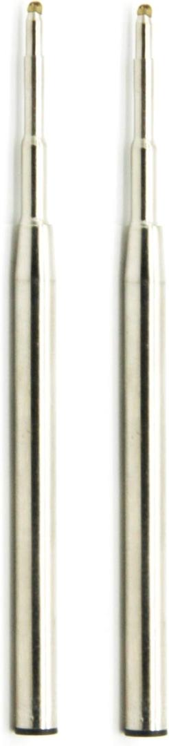 3.88 in / 98 mm Long Ballpoint Ink Refill Compatible with Montblanc PN:116190 124493 P164 Ballpoint Ballpen Rollerball Pens Tip: 1.0mm Medium Point, Soft Smooth Roll, (Black, 6PCS)